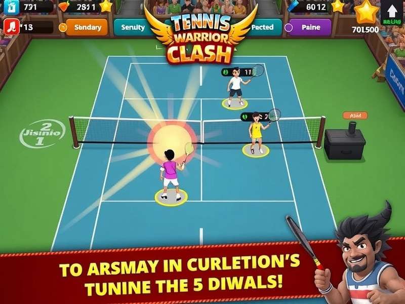Tennis Ace Warrior Clash Gameplay Screenshot